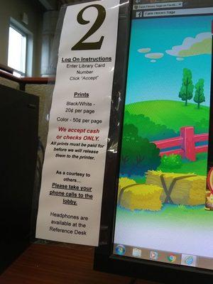 You know when you're in a small town when you see stuff like this...Who writes checks to print documents!?!