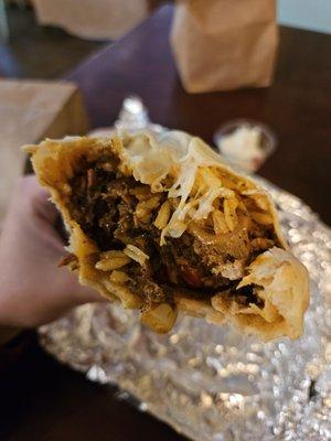 Inside burrito