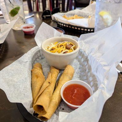 Taquitos and side, $10 lunch special