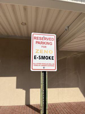 Designated parking for our valued customers!