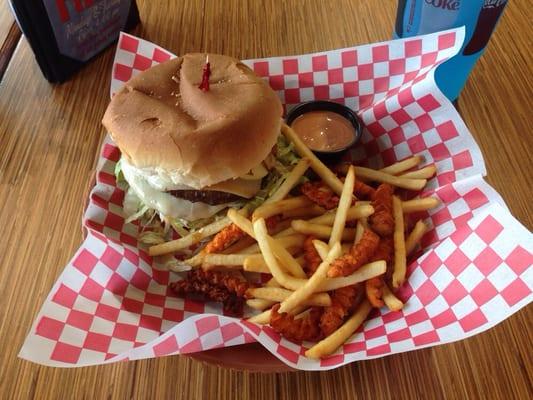 Kahuna Burger and Rumbi fries!
