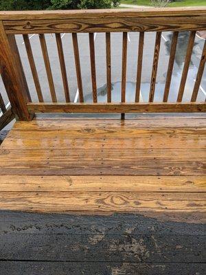 Decking cleaned