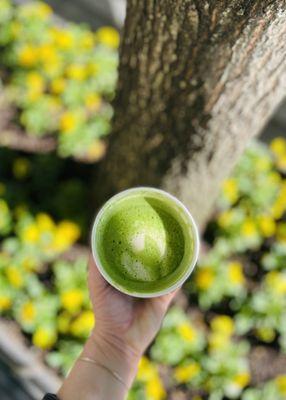 It was so yummy that I took an immediate slurp, and ruined the pretty heart on top. Sorry, guys