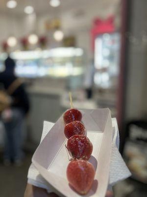 Candied strawberries