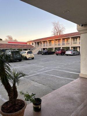 Outside parking area