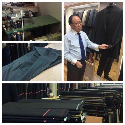 Owner Albert Lam explaining bespoke process!