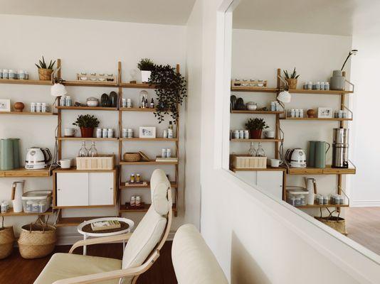 Office Waiting room and foot soak area