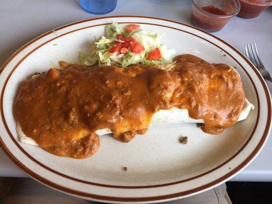 The Super Burrito (Minus the cheese and beans)