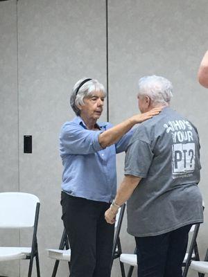 Adult self defense workshop held at a local church in 2017.