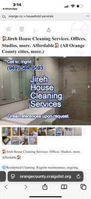 Jireh House Cleaning