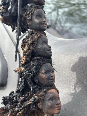 A car antenna in the lot