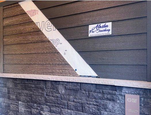 We pre-finish siding all year long so that you can finish your project regardless of the weather!