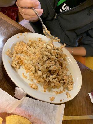 Chicken and cheese rice