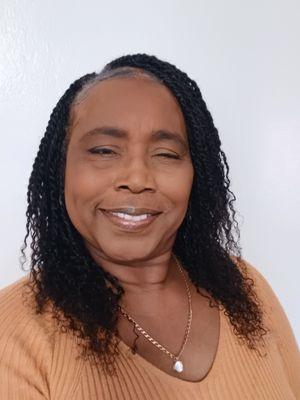 2 strand twists she did....love it.