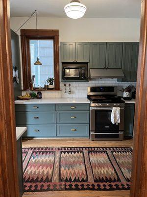 Painted kitchen cabinets