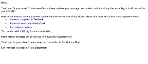 San Francisco Recreation & Parks Department