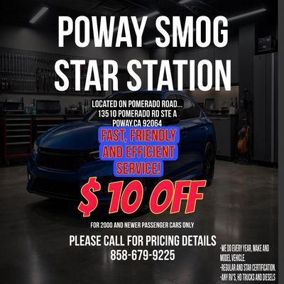 No long waits. We'll put you back on the road in no time!