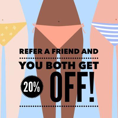 Referral program available!