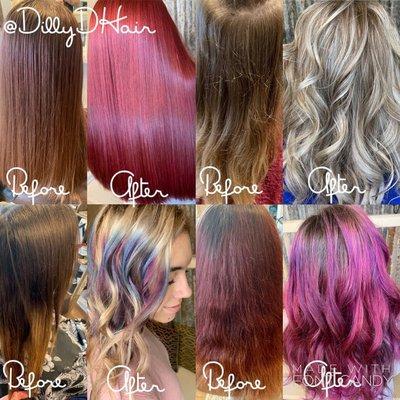 Hair, haircut, hairstyle, hair stylist, stylist, hair color, balayage, highlight, blonde hair, vivid, before and after