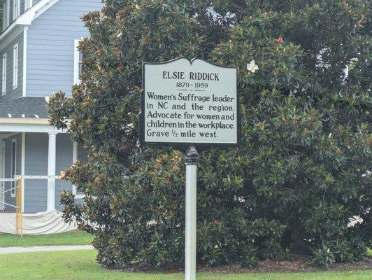 Elsie Riddick Historical Marker, Gatesville