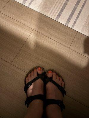 I rarely get a mani pedi. Lily did a great job! I'm very pleased.