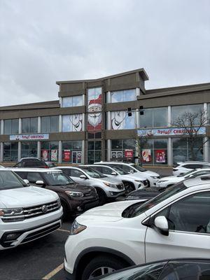 Front of the building