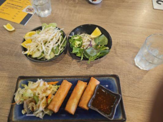 Shrimp and pork egg rolls