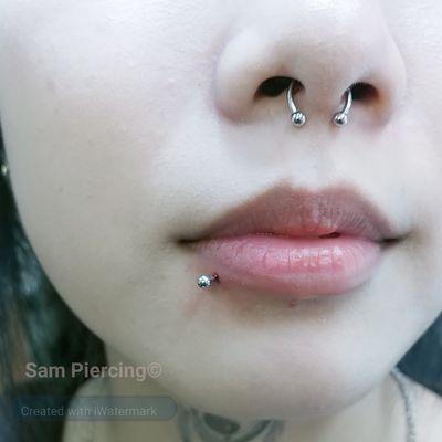 Septum & Lip Piercing