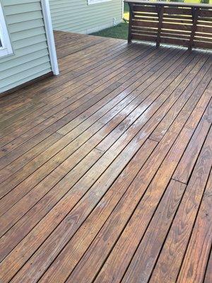 Post stain and rain
