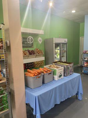 They have lemongrass, Chinese eggplants and more veggies in the corner fridge