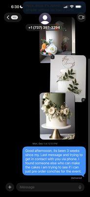 My last message to the "manager "