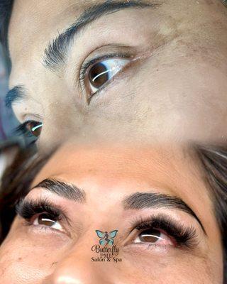 Brow Lamination and Tint