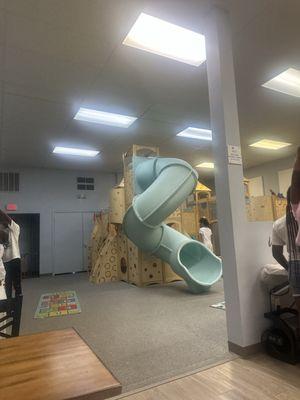 Inside the play area!
