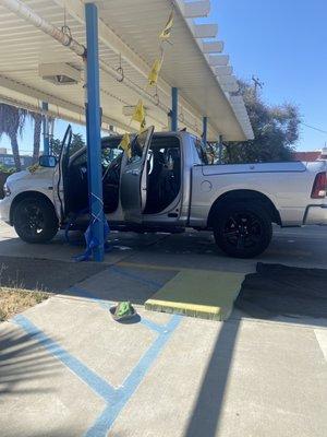 Amazing job! Attention to detail. Takes time but worth the wait! Truck looks and smells like new!