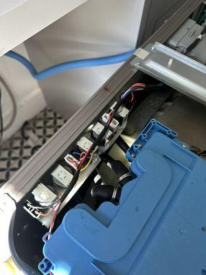 GE washer machine h2O error, water inlet valve replacement