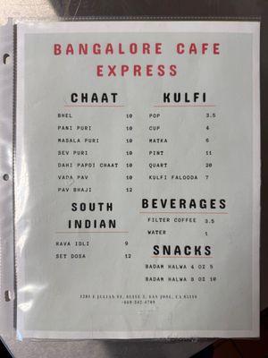 Bangalore Cafe Express