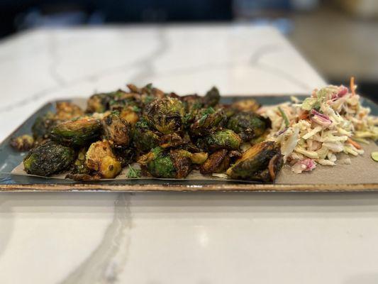 Buffalo Roasted Brussel Sprouts
