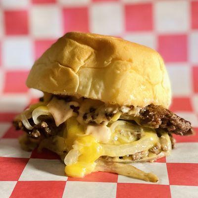 "The Flapper" - signature local grass-finished beef slider