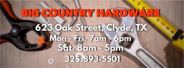 Big Country Hardware