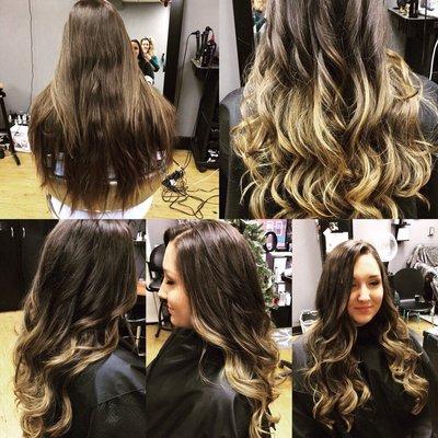 This virgin HairColor girl was a blast to do. Balayage is color withou commitment.