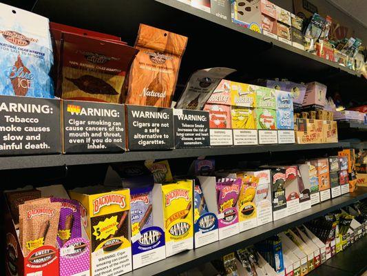 Fronto Leafs, Grabba, Loose Leafs, Backwoods Vanilla Grape & Banana, Swisher Sweets, White Owls, Games, Dutch Masters & More