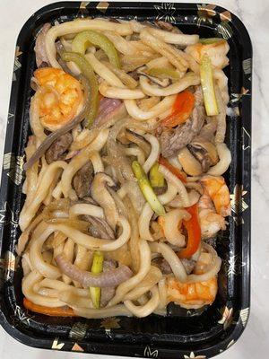 Yaki Udon with Beef and Shrimp