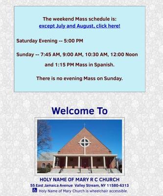 Holy Name Of Mary RC Church