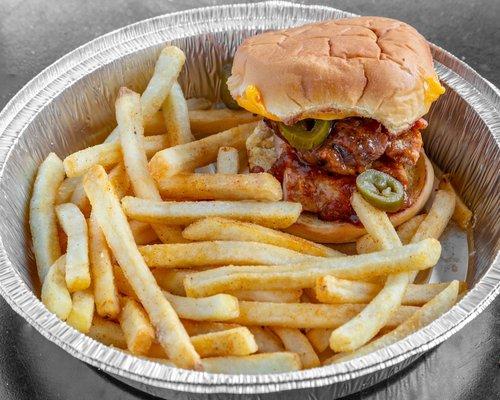 Smoked chicken sandwich