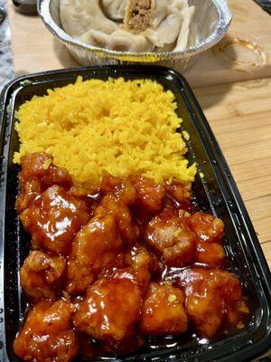 Orange Chicken with fried rice
