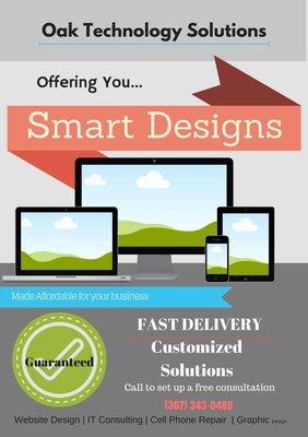 Offering Fast and affordable design solutions to fit your business needs.