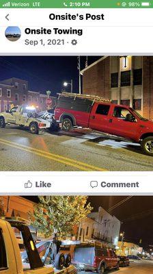 Onsite Towing Transportation & Recovery