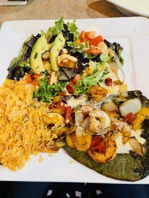 Seafood poblano.