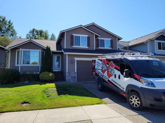 DC Window Tinting reflective home tint for bedroom privacy and heat rejection