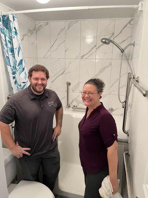 The professional, quality team of Sebastian and RosaLei all smiles after a job well done!